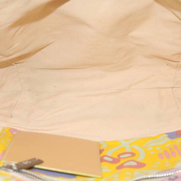 CHANEL Tote Bag Canvas Yellow CC Auth bs10328 - Picture 11 of 16